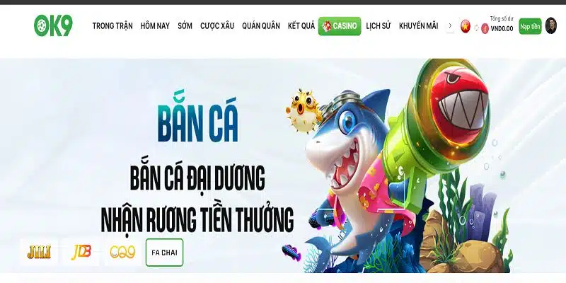 Cách thức truy cập sảnh bắn cá OK9 đơn giản