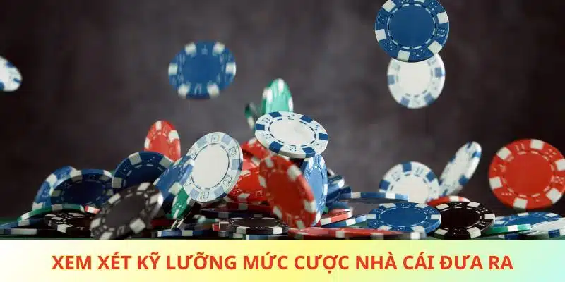 Xem xét kỹ lưỡng mức cược nhà cái đưa ra